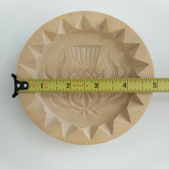 Vintage Handmade J & I Crichton Kirriemuir Scotland Wood Shortbread Cookie Molds - Picture 10 of 11